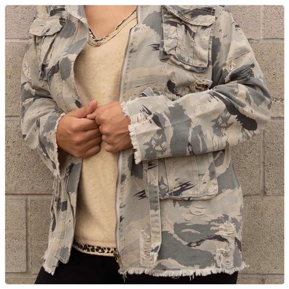 POL PLUS Sweet Camo Twill Jacket - Picture 6 of 12